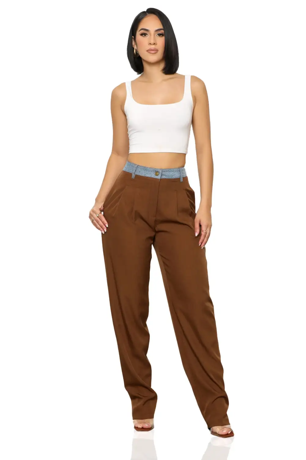 Casual Chic Straight Leg Slacks