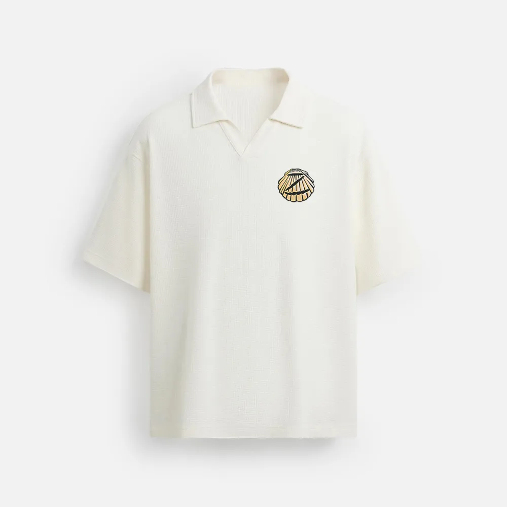 Beach Surfing Printed Polo Shirt