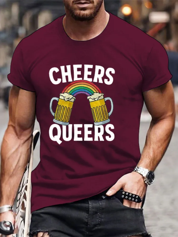 Cheers Queers Men/Unisex T-Shirt