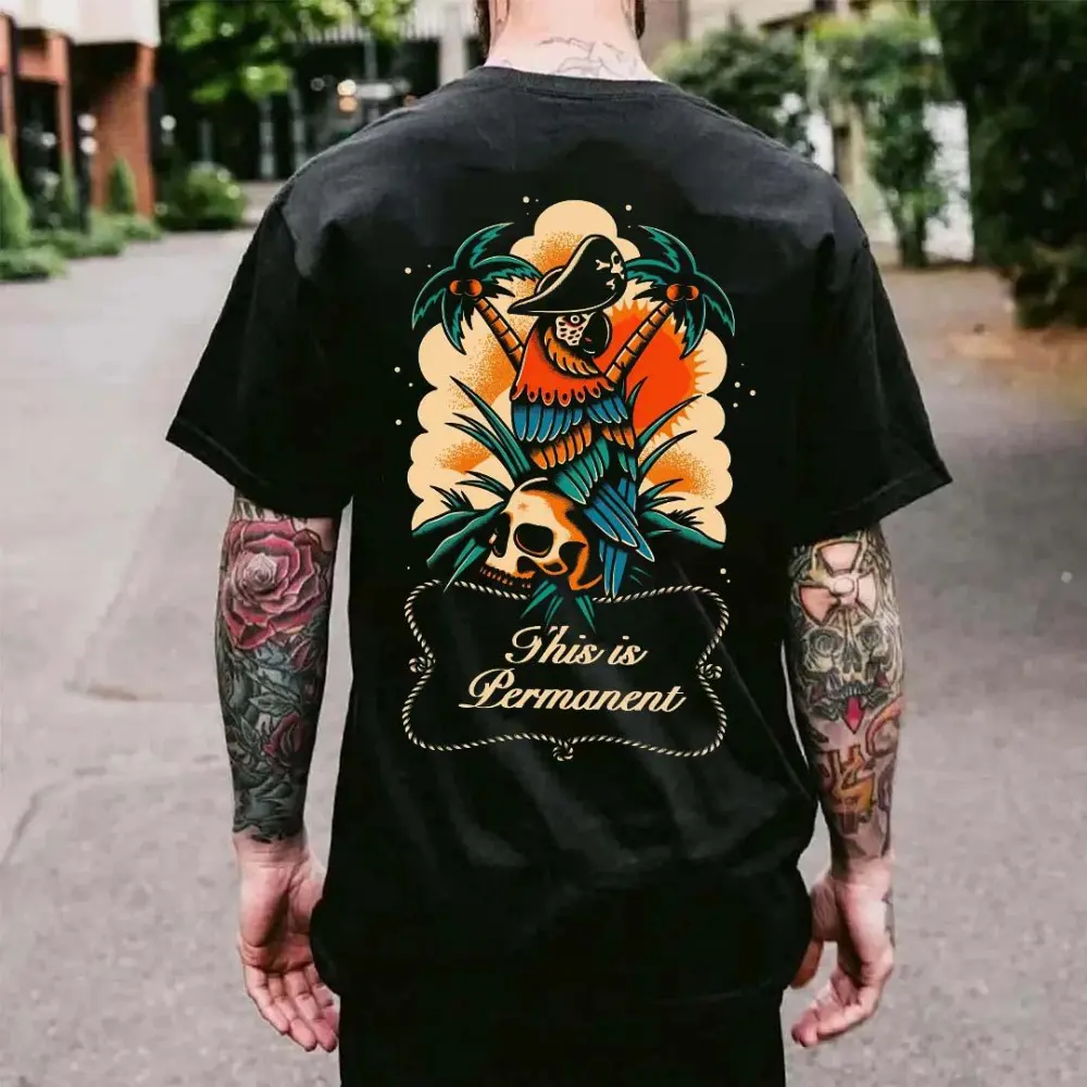 This Is Permanent Printed Men's T-shirt