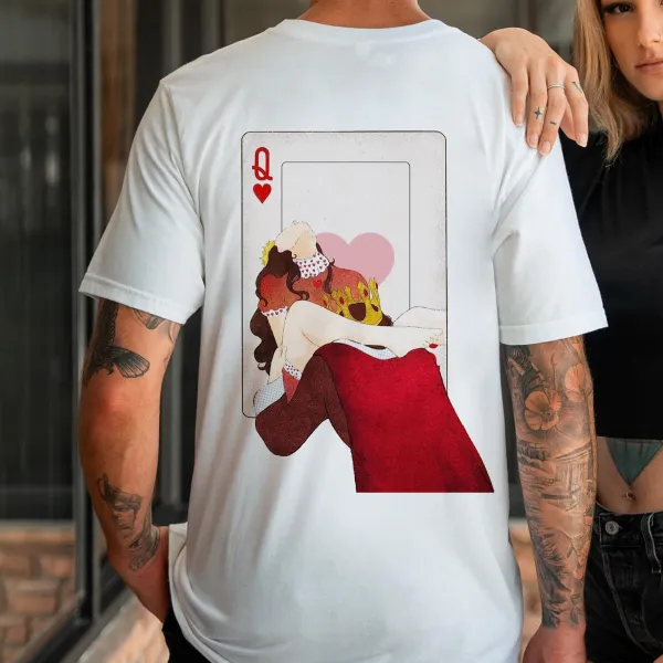 Poker Queen Printed Men's T-shirt