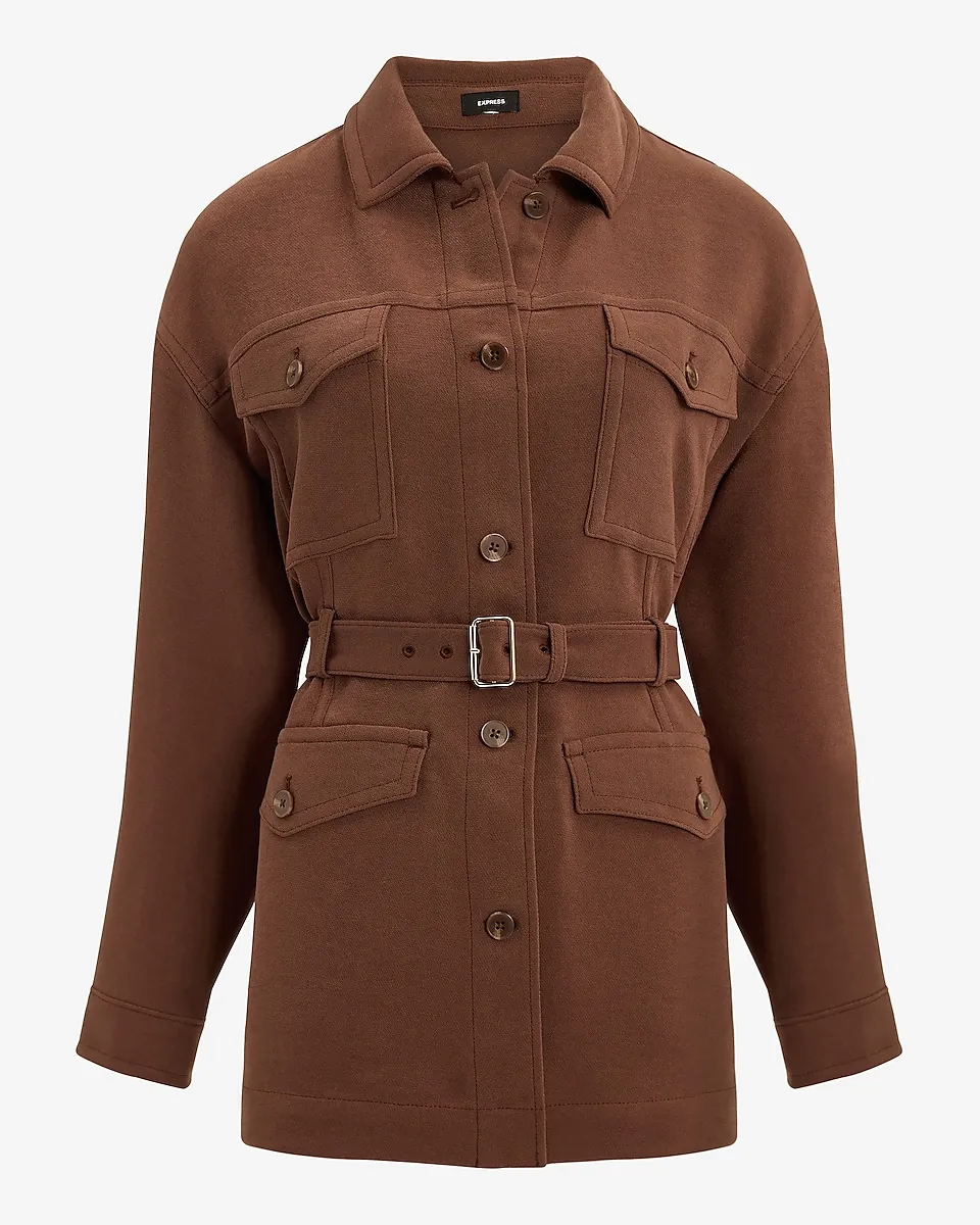 Belted Pocket Utility Jacket