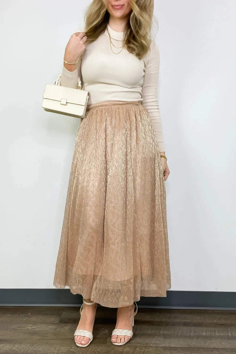 Magnificent Charm Flowy Maxi Skirt