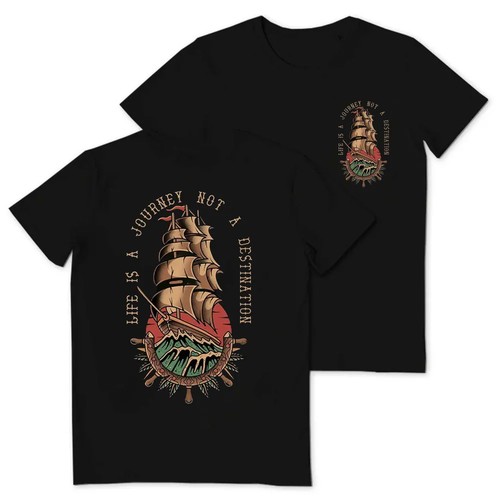 Life Is A Journey Not A Destination Printed Men's T-shirt