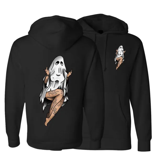 The Woman Under The Sheets Printed Men's Hoodie