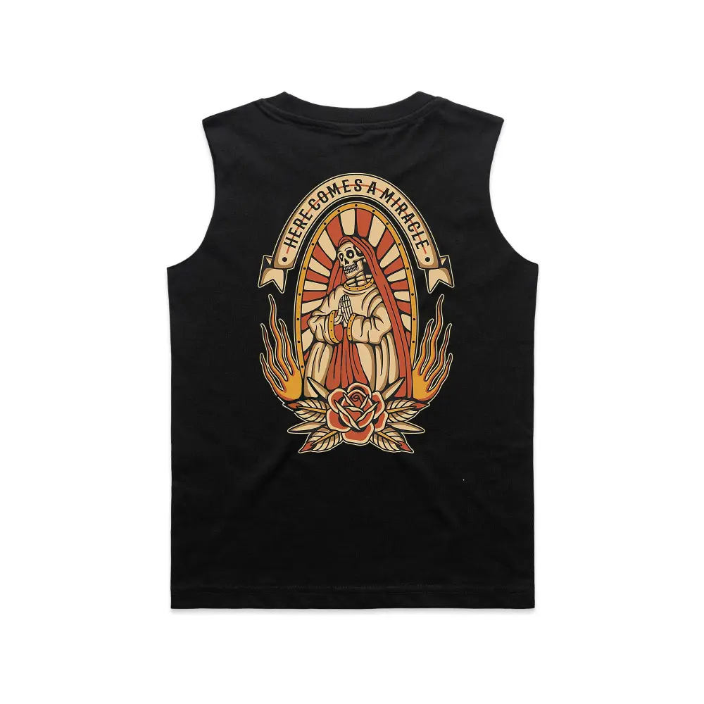 Here Comes A Miracle Print Men's Vest