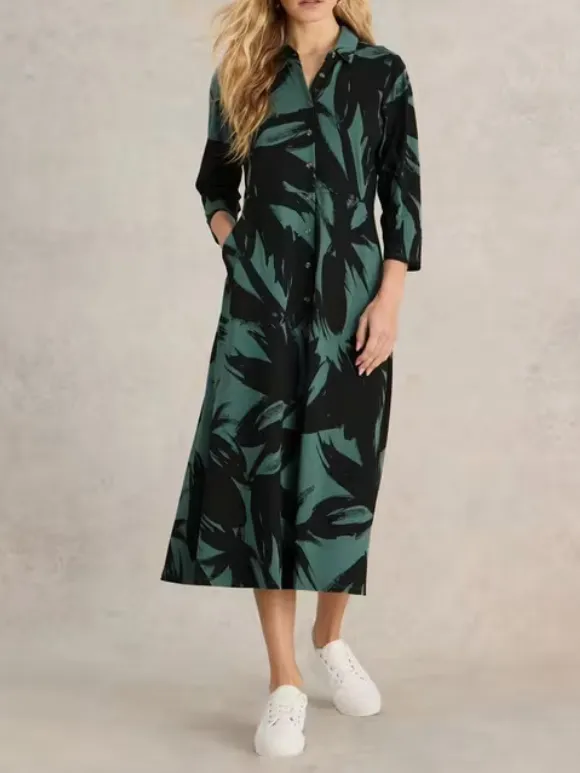 Rua Maxi Jersey Shirt Dress