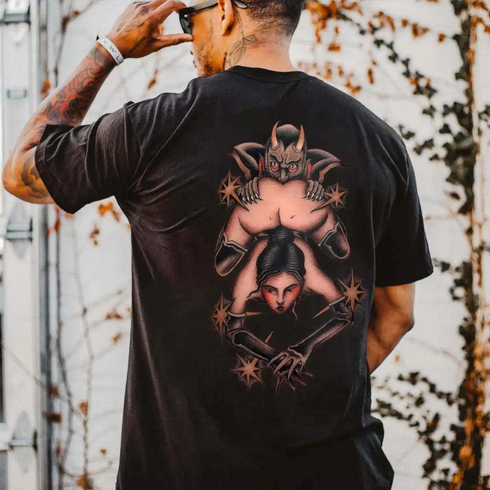 Deal With The Devil Printed Men's T-shirt