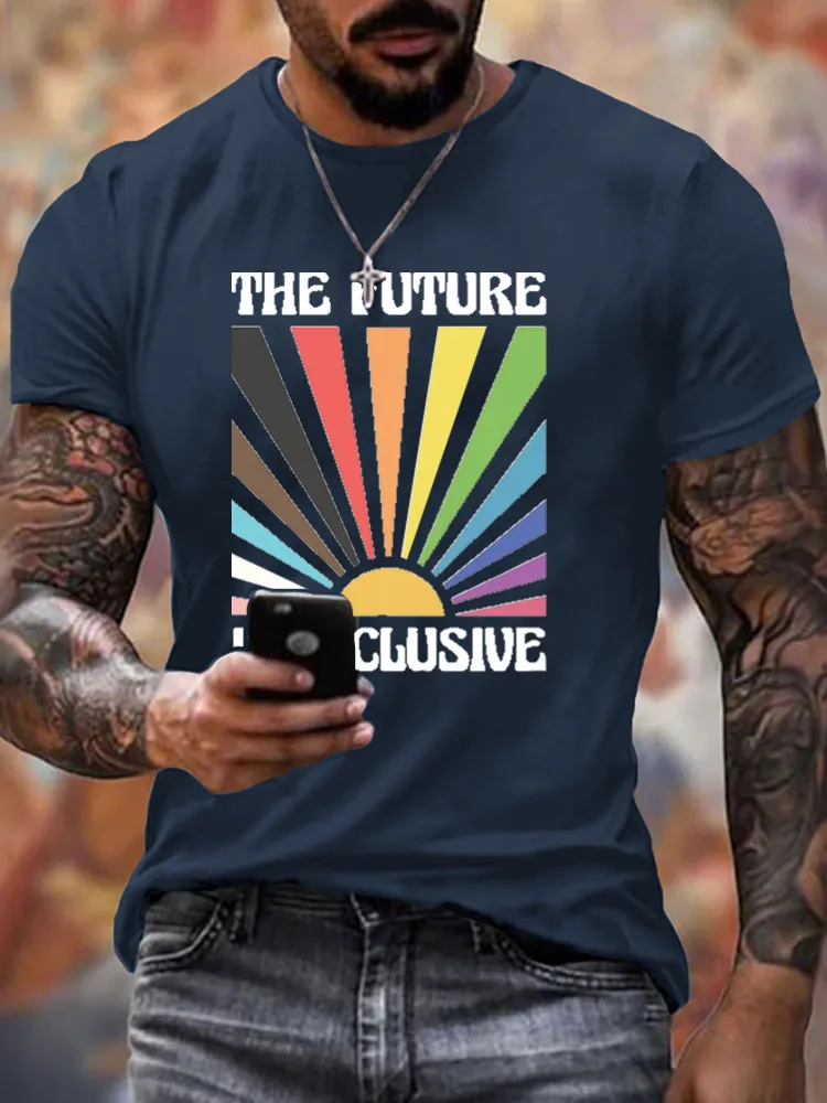 Men'S The Future Is Inclusive Round-Neck T-Shirt