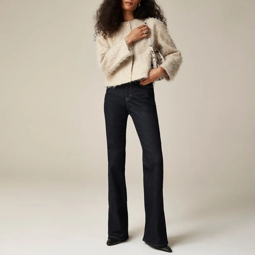 High-rise bootcut jean super-stretch