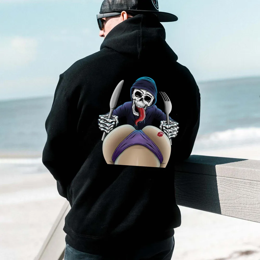 Enjoy Meal Printed Men's Hoodie