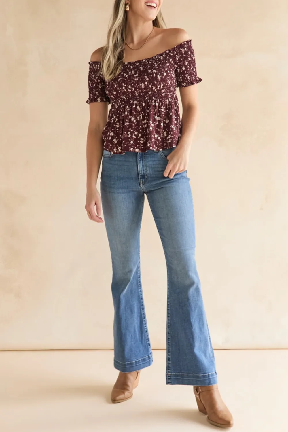 Irene High Rise Flare Jeans