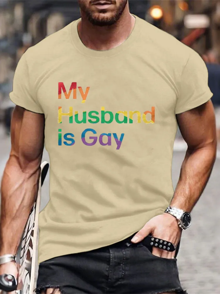 My Husband Is Gay Men/Unisex T-Shirt