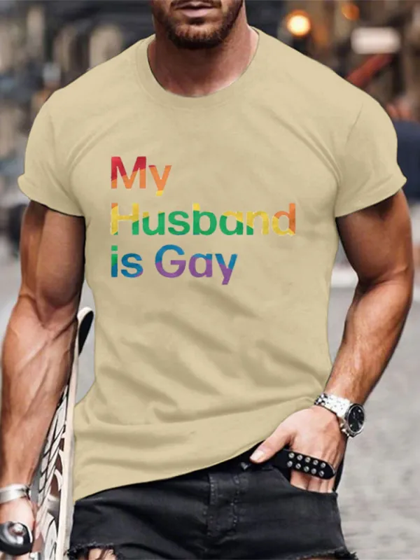 My Husband Is Gay Men/Unisex T-Shirt