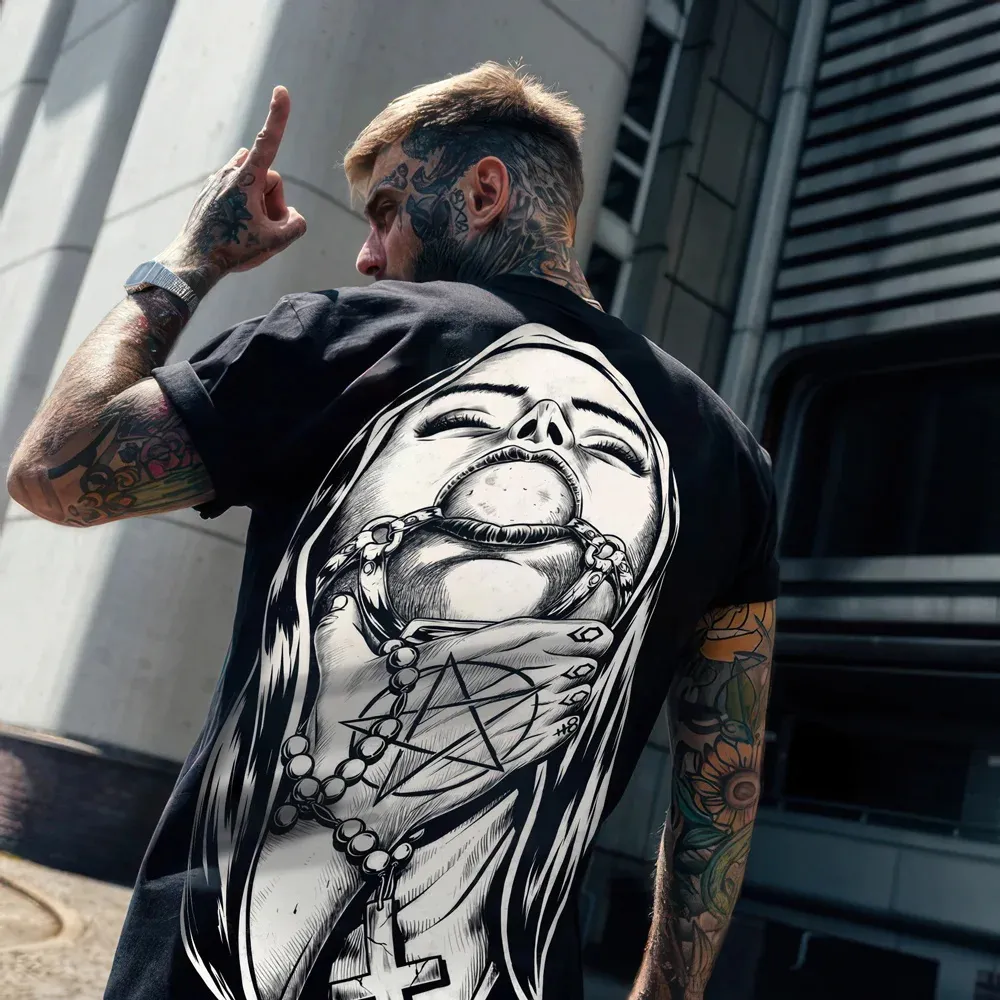 Evil Nun Printed Men's T-shirt