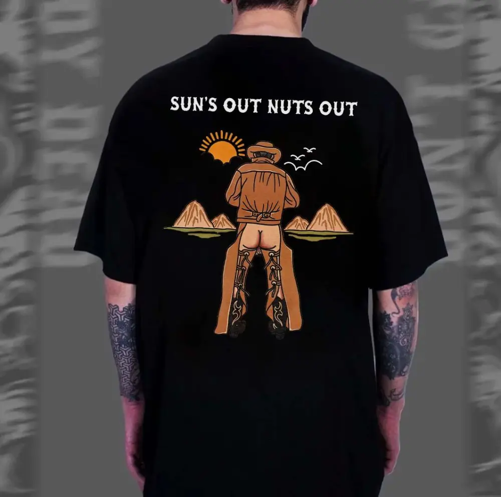 Sun's Out Nuts Out Printed Men's T-shirt