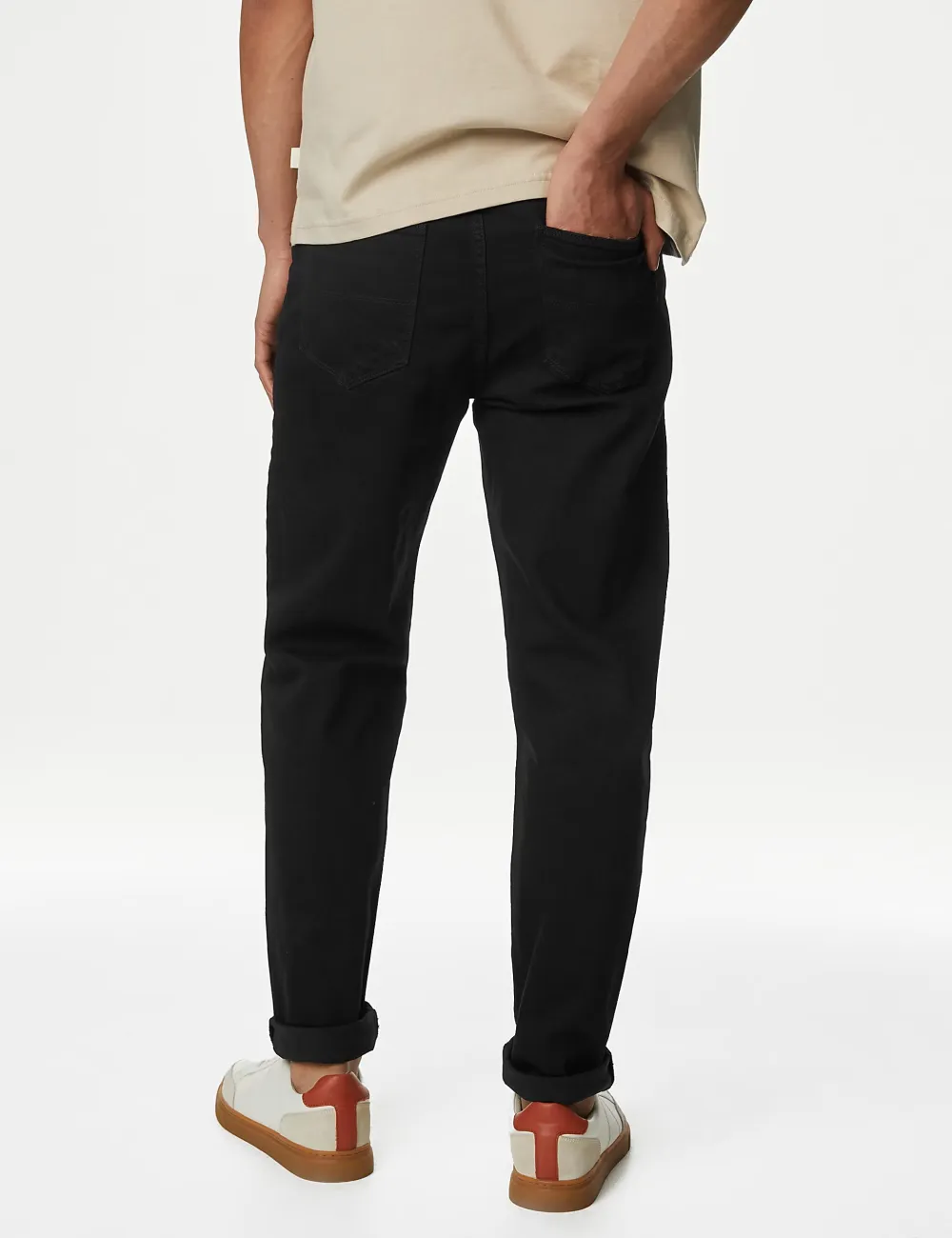 Tapered Fit Stretch Jeans