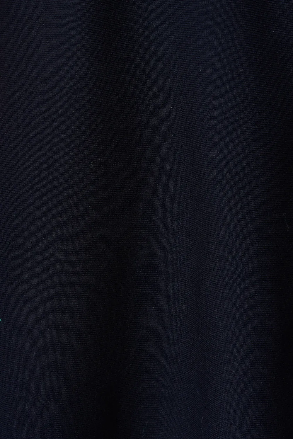Navy Blue Belted Knitted Dress