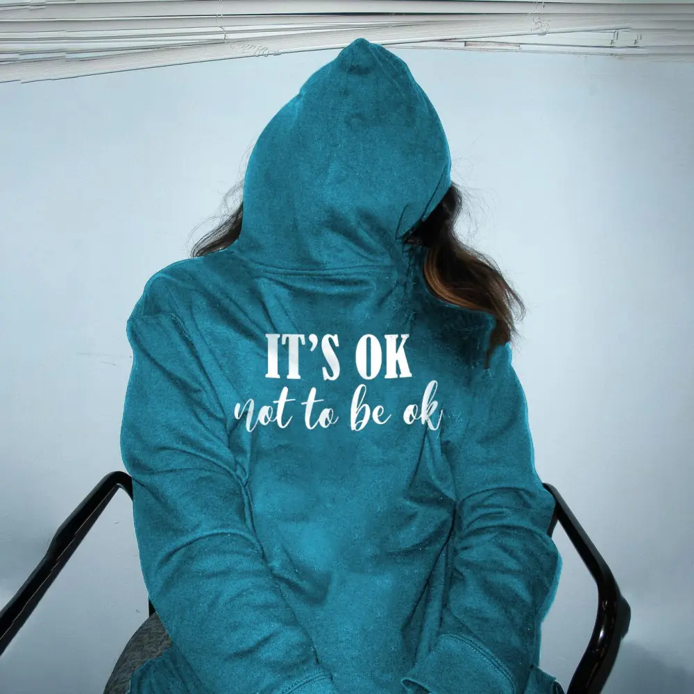 IT'S OK (NOT TO BE OK) Ladies casual printed hoodie