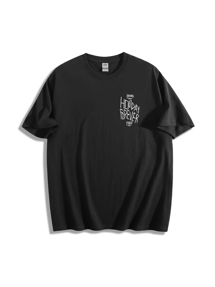 Skull And Ice Cream Print Casual T-Shirts