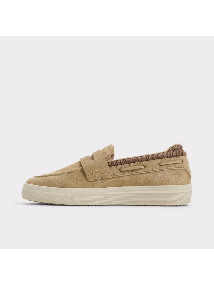 Taupe Retro Suede Leather Shoes