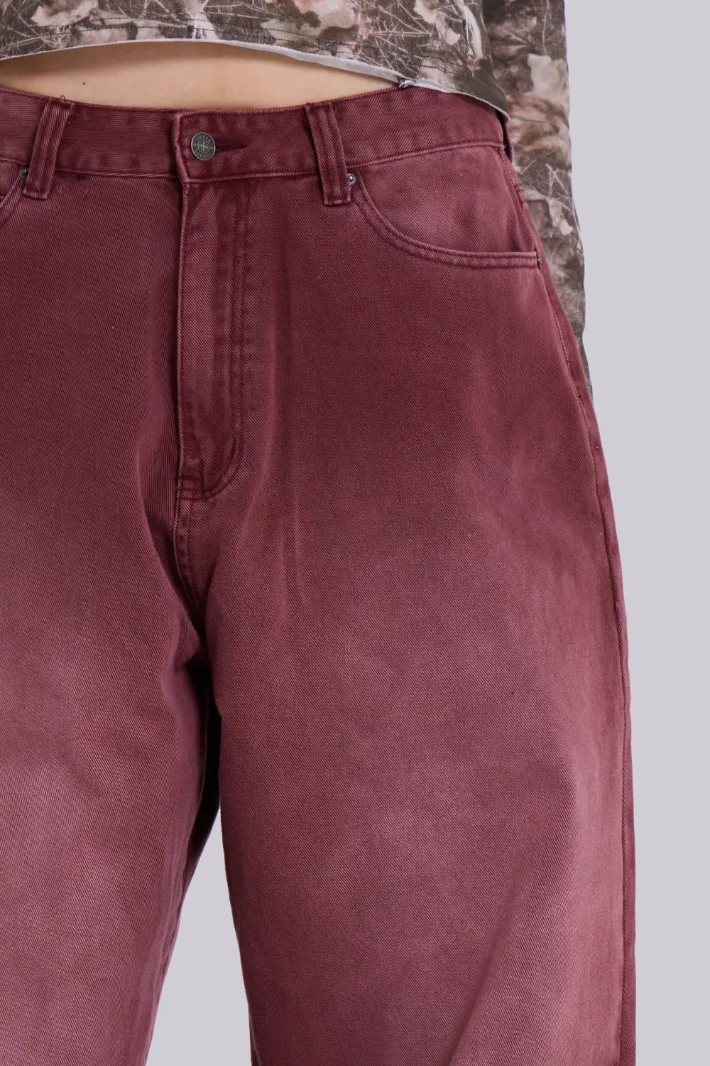 Burgundy Washed XL Colossus Jeans