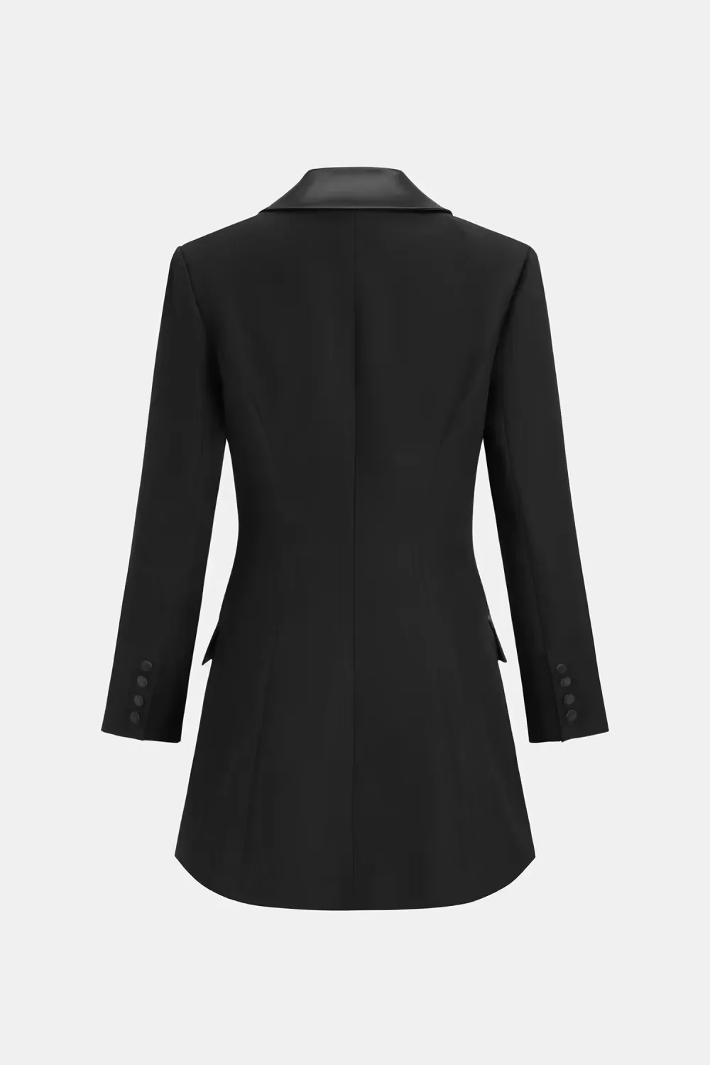 Midnight Black Mini Blazer Dress