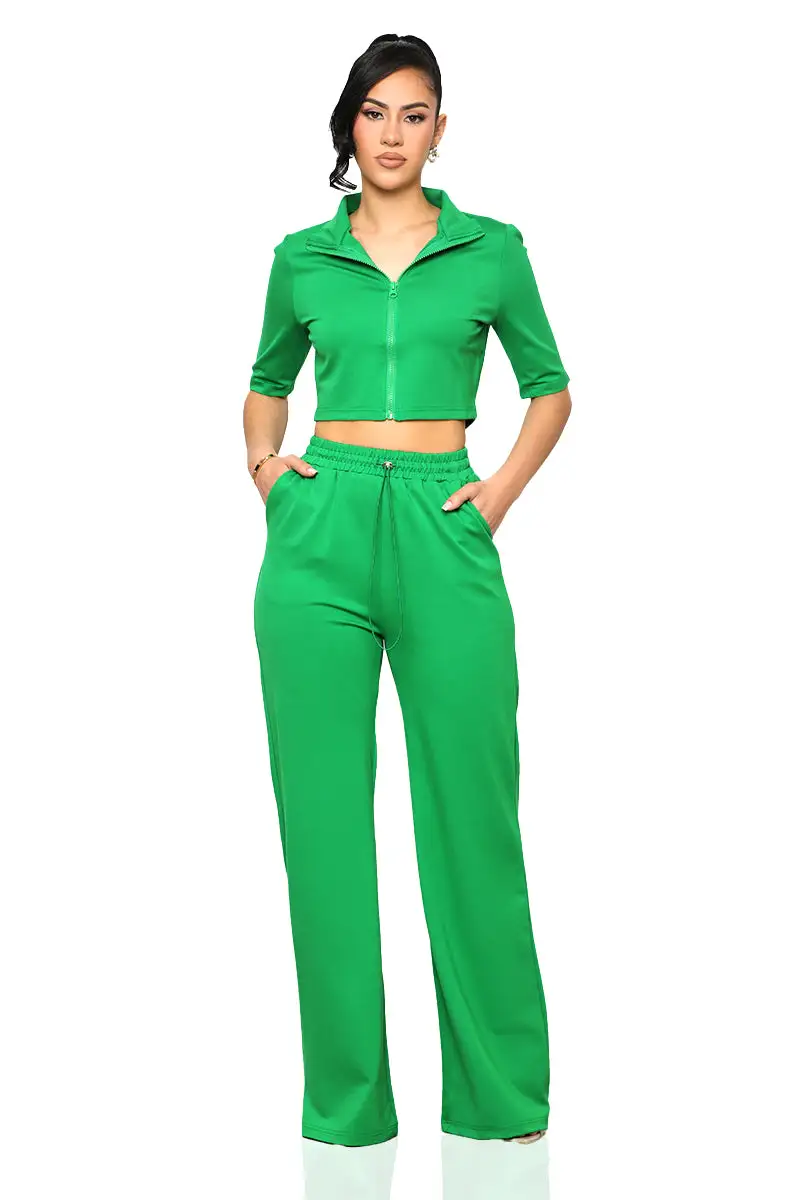 Everyday Tracksuit Set (Green)-FINAL SALE