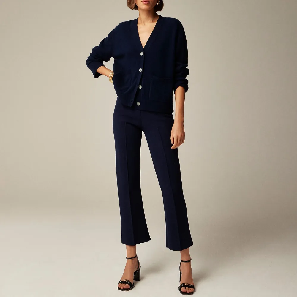 Stratus pant in textured satin