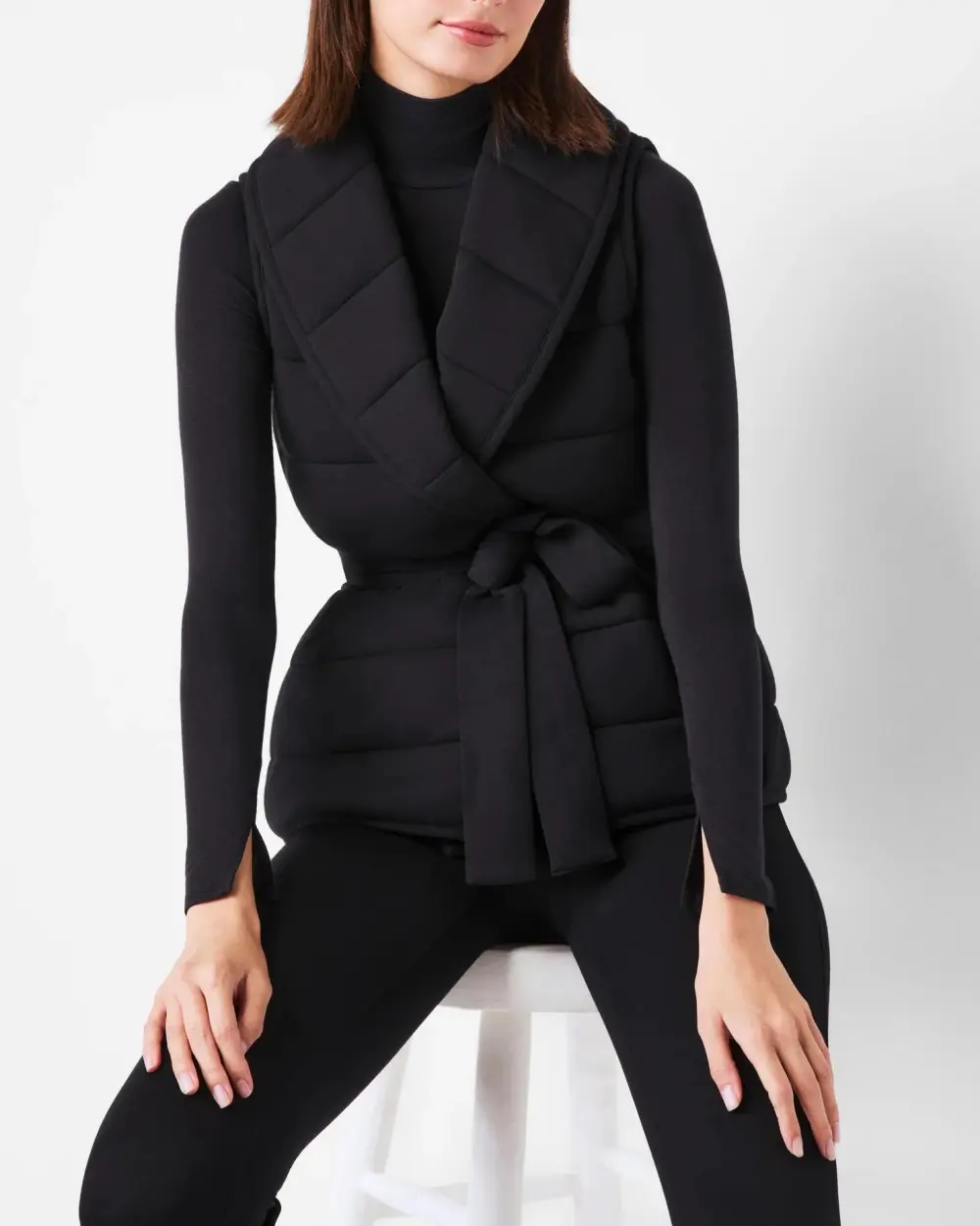 Plain Casual Puffy Vest