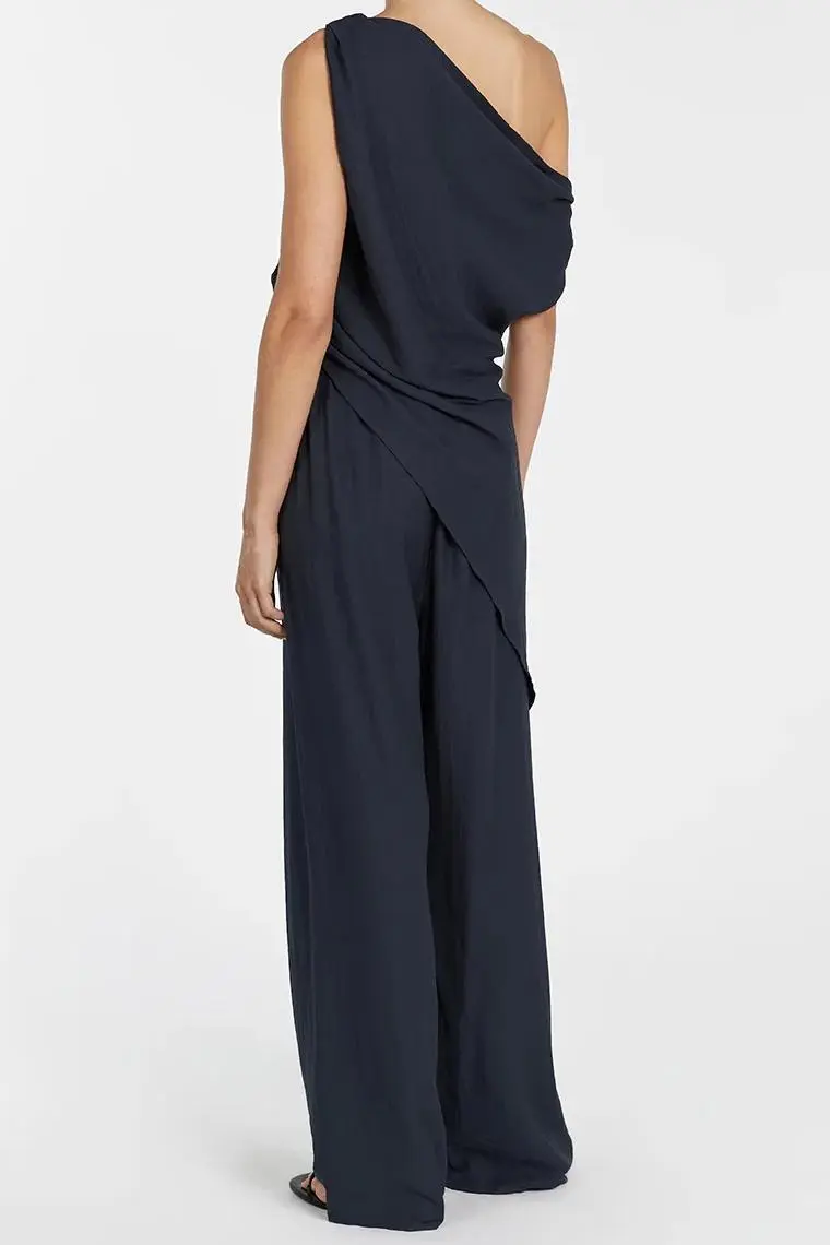 JOLIE SLATE MARLE DRAWSTRING PANT