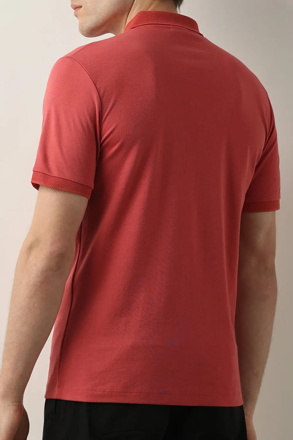 Pink Zip Detail Polo T-shirt