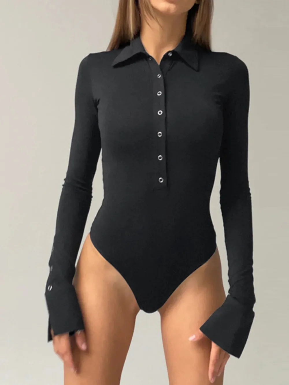 Snap Down Long Sleeve Bodysuit