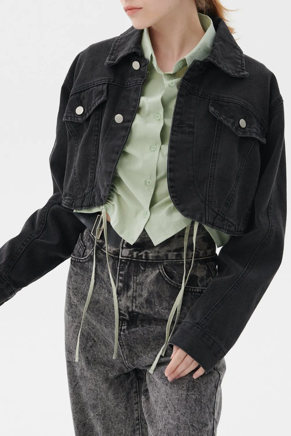 Lindsey Denim Cropped Jacket