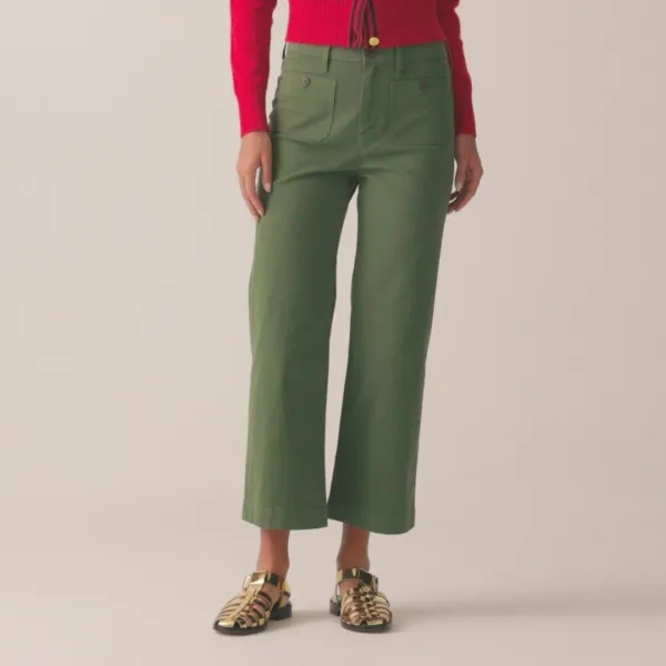 Sailor slim wide-leg chino pant