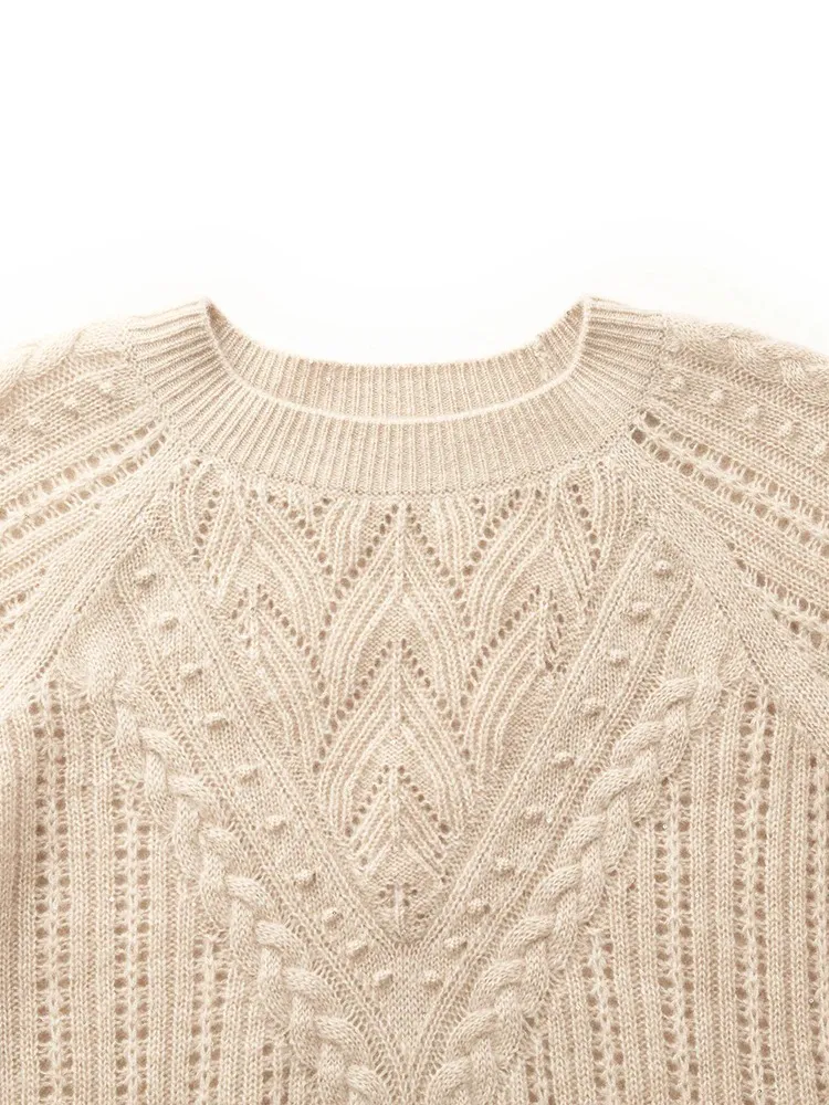 Cashmere Cable Knit Women Sweater