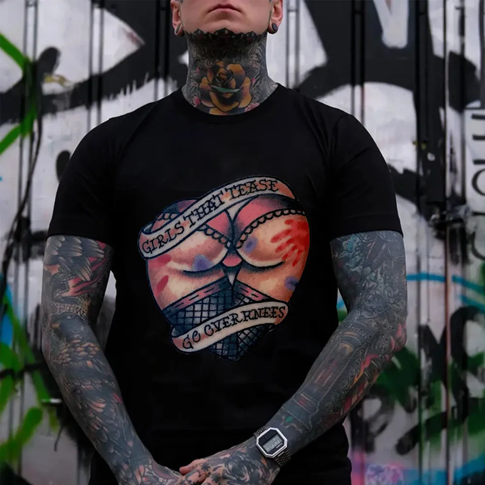 Girls That Tease Printed Men's T-shirt