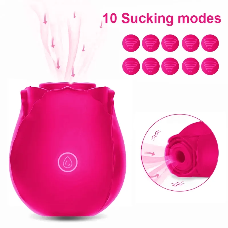 Rose Red Rose Toy Vibrator Classic Sucking Vibrator 10 Frequency
