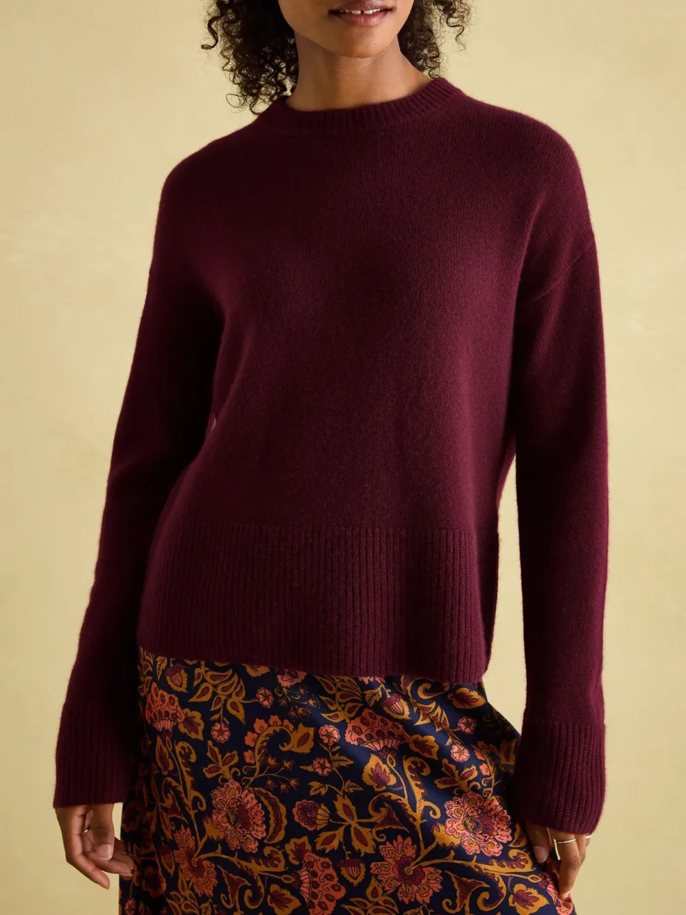 Ivy Red 100% Cashmere Jumper