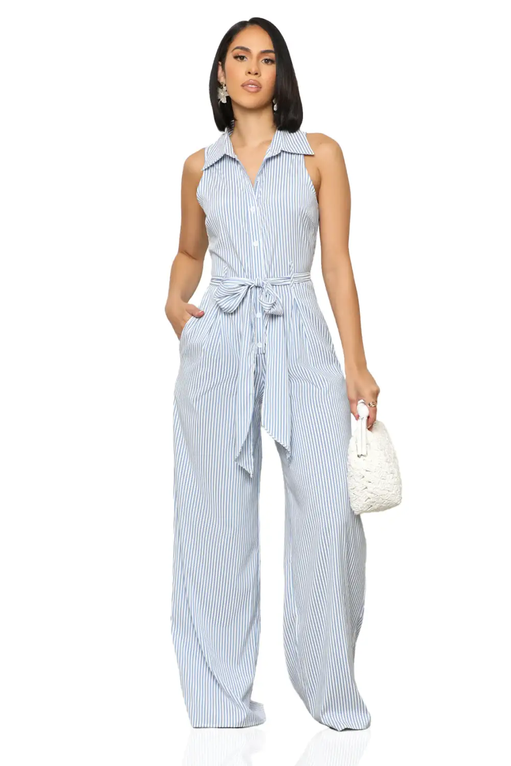 Coastal Comfort Stripe Jumpsuit