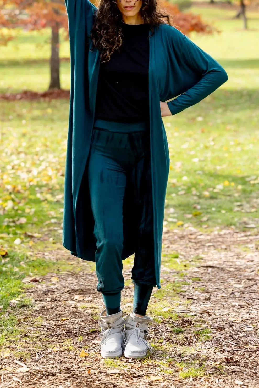 Emergence Robe - Dark Teal Green