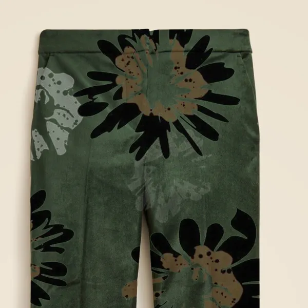 Kate slim-fit pant in velvet