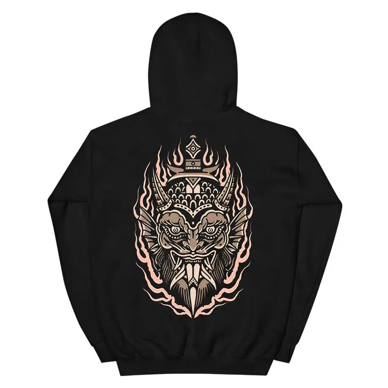 Monster Printed Men's Casual Loose Hoodie