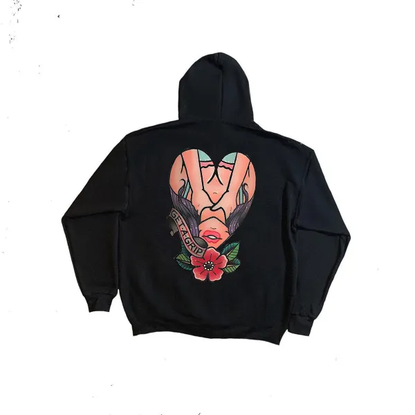 Get-A-Grip Printed Men's Zip-Up Hoodie
