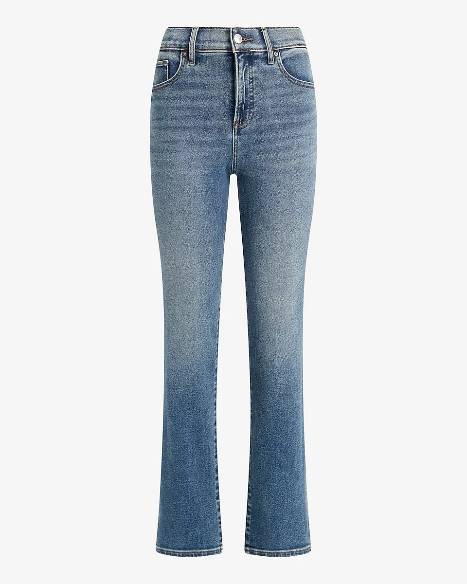 High Waisted Medium Wash Hyper Sculpt '90s Slim Jeans