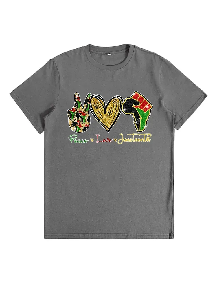Peace Love Juneteenth T-Shirt