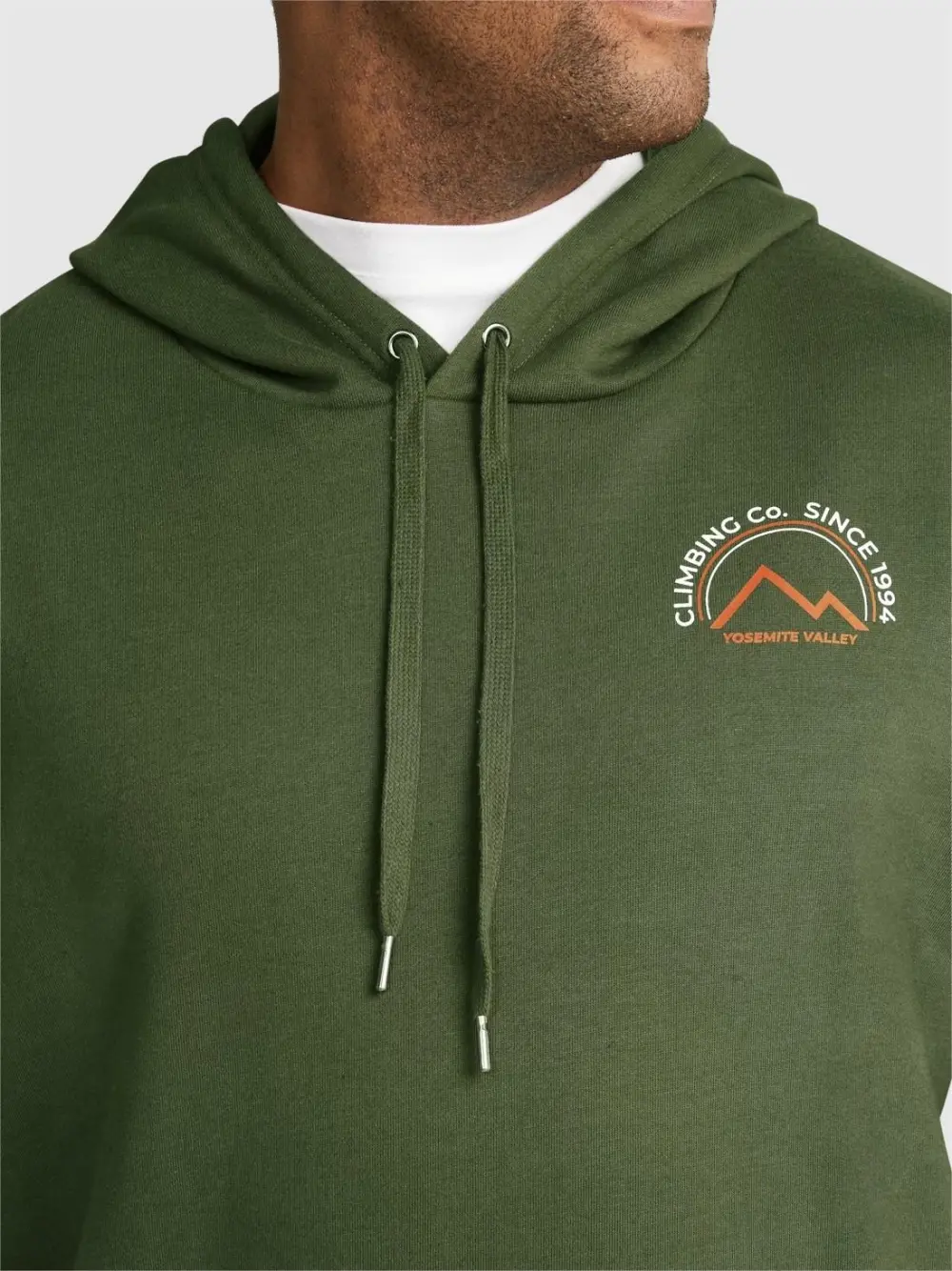 KHAKI YOSEMITE PRINT HOODIE