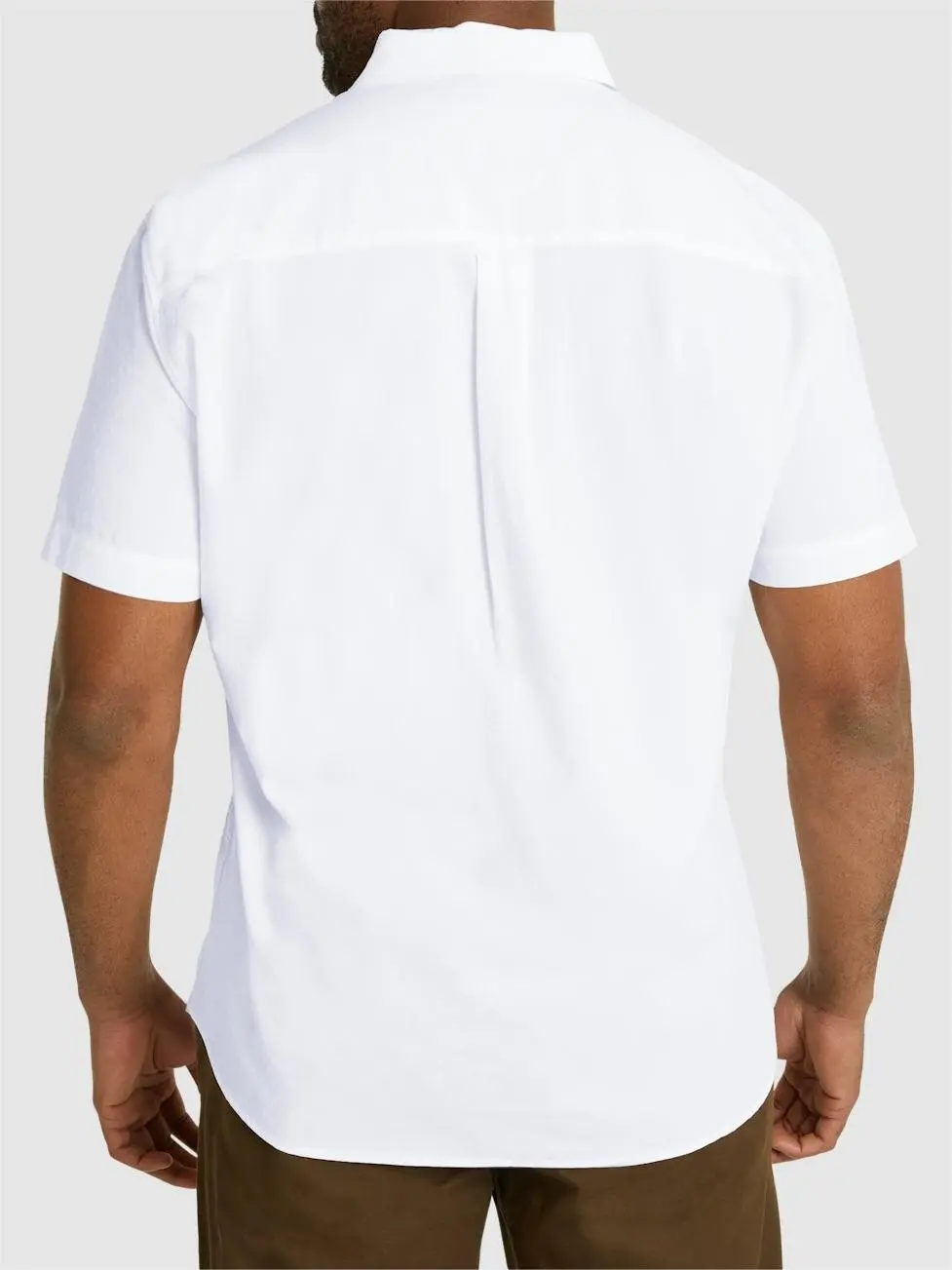 WHITE HUGO TEXTURED SHIRT