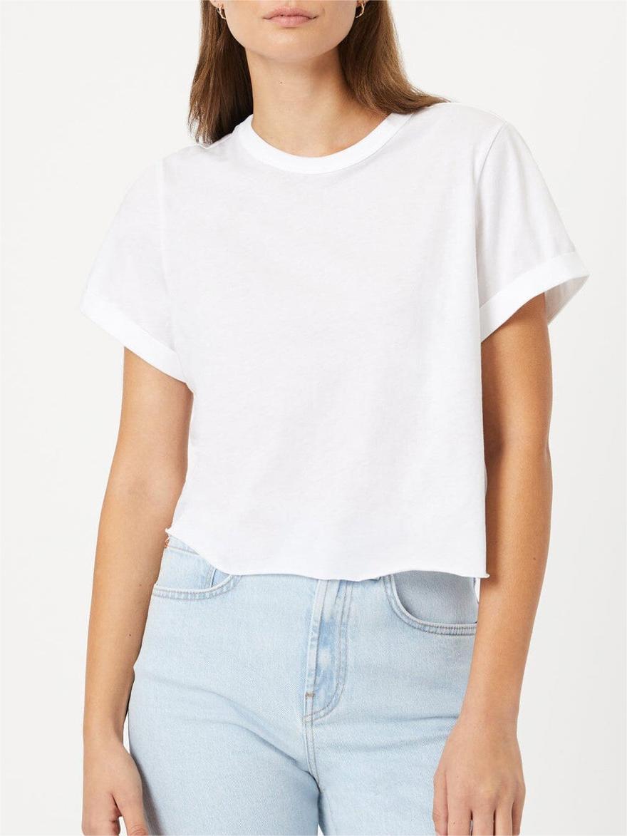 Cropped White T-Shirt