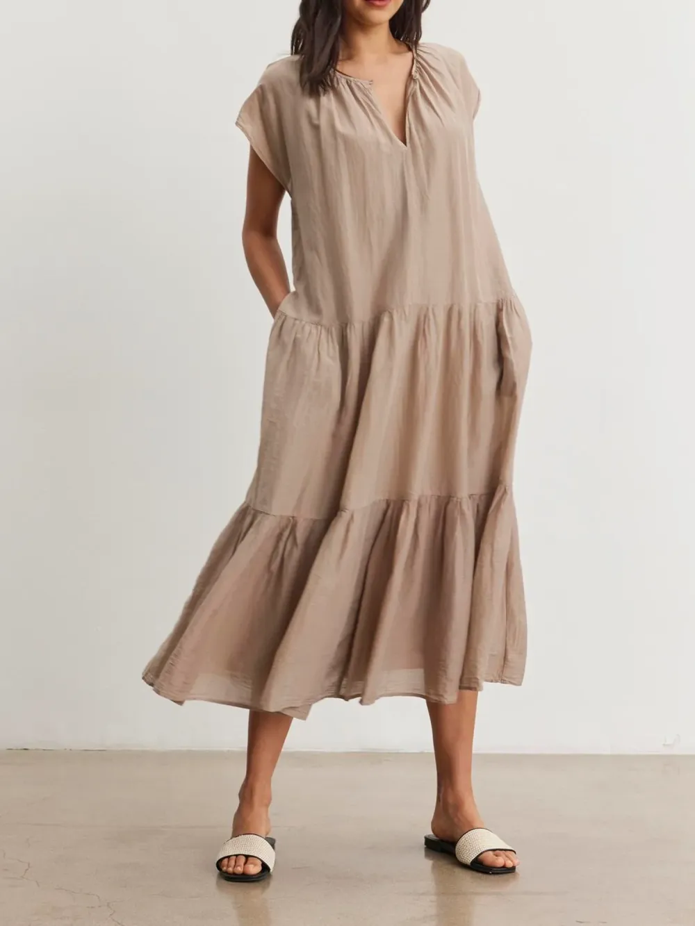 Ada V-neck Maxi Dress